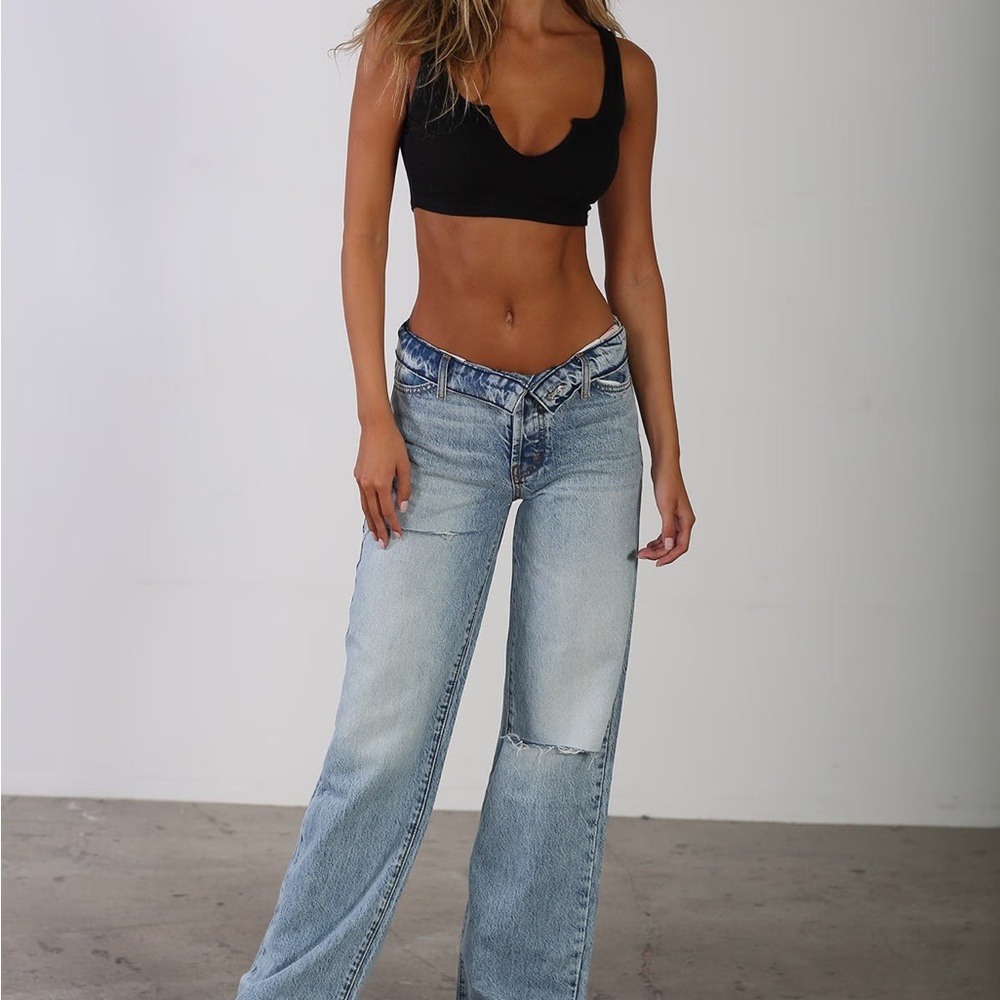 REVICE Light Blue Fold over jeans🦋